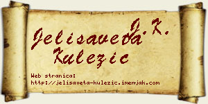 Jelisaveta Kulezić vizit kartica